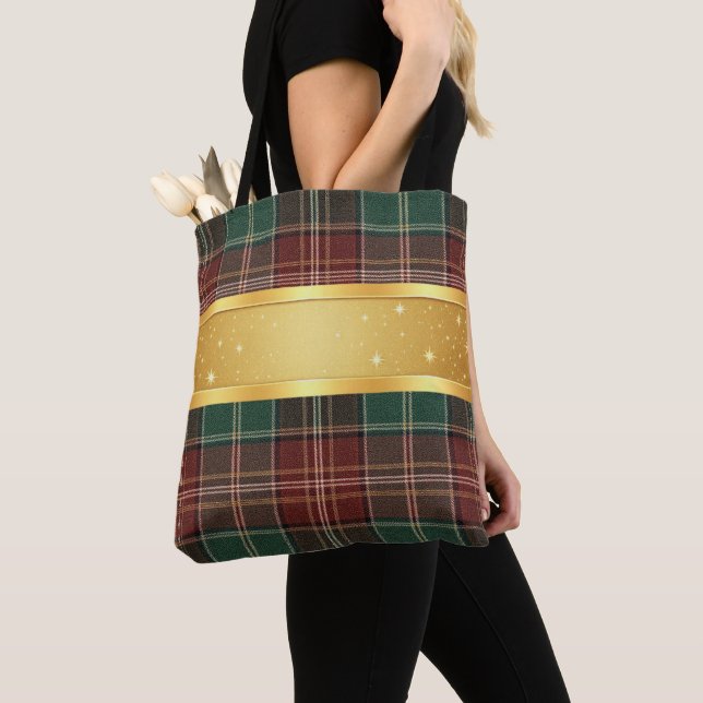 Bolso De Tela Rustic Autumn Plaid (Detalle)