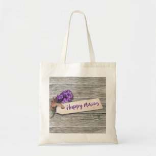 Bolso De Tela Rustic Happy Norooz Hyacinth - Budget Tote