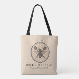 Bolso De Tela Rustic Honey Bee Beekeeper Apiary