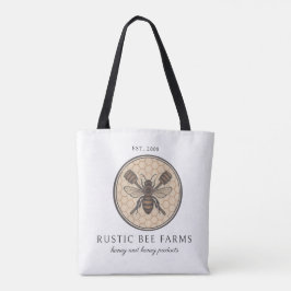 Bolso De Tela Rustic Honey Bee Beekeeper Apiary