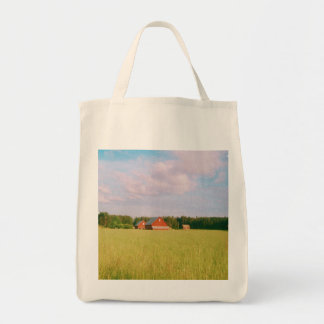 Bolso De Tela Rustic summer field, Helsingia, Sweden
