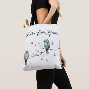 Bolso De Tela Rustic Woodland Love Birds Celebration