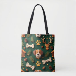 Bolso De Tela Rustic Woodland Tote Bag – Lodge‑Inspired Pet
