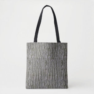 Bolso De Tela Rústica Faux Dry Wood Grain Tree Barble