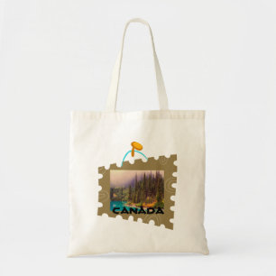 Bolso De Tela Rústica panorámica del paisaje del norte