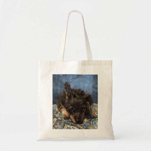 Bolso De Tela Rusty el Caniche (Frente)