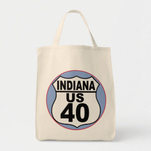 Bolso De Tela Ruta 40 de Indiana-EE.UU. - La carretera nacional