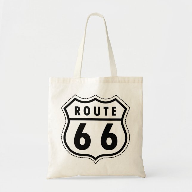 Bolso De Tela Ruta 66 (Frente)