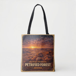 Bolso De Tela Ruta 66 Centenario Horizonte Bosque Petrificado