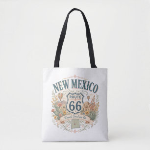 Bolso De Tela Ruta 66 de Nuevo México Alma del Desierto Boho