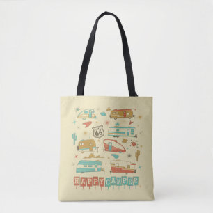 Bolso De Tela Ruta 66 Feliz Camper