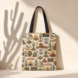Bolso De Tela Ruta de Arizona 66 Mercado Nómada