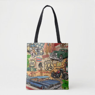 Bolso De Tela Ruta de la Viñeta 66, poster nostálgico.