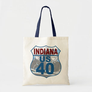 Bolso De Tela Ruta Indiana US 40 - Duesenberg