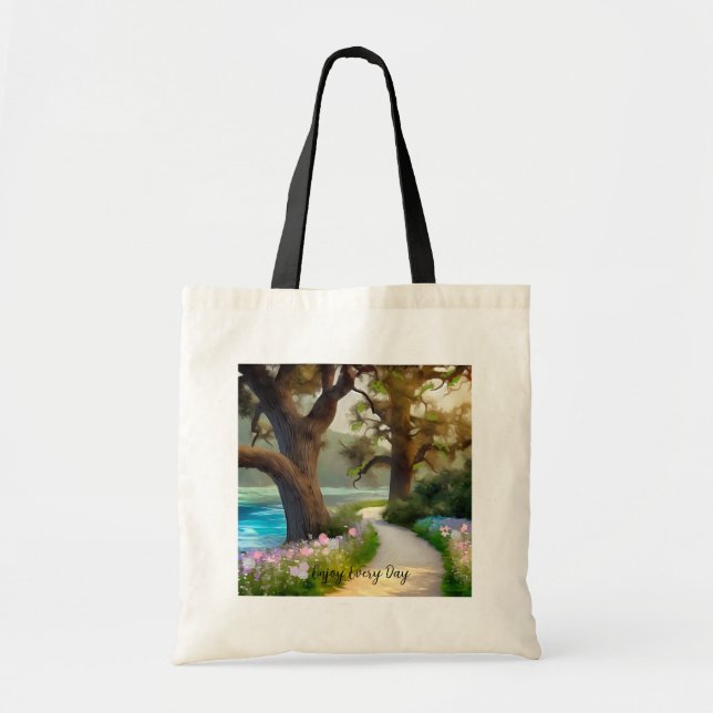 Bolso De Tela Ruta panorámica y paisaje (Frente)