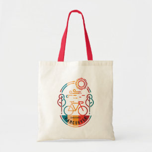 Bolso De Tela Ruta Retro Vancouver para bicicletas.