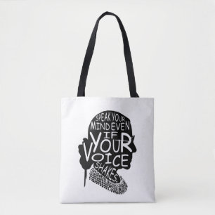Bolso De Tela ruth bader ginsburg, habla tu mente incluso, notor