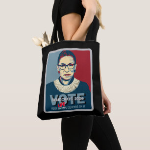 Bolso De Tela Ruth Bader Ginsburg votó a favor de la elección 20