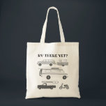 Bolso De Tela ¿RV AÚN? Campervan vanlife Trailer PERSONALIZAR<br><div class="desc">Golpee la carretera con este dulce tote con un remolque de camperán retro vintage y un camión de campaña. Personalizar agregando tu propio texto. ¡Revisa mi tienda para más!</div>