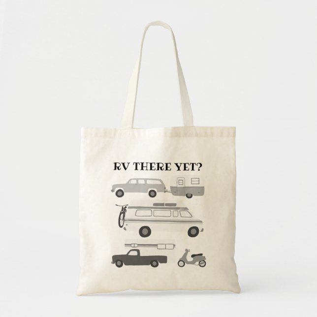Bolso De Tela ¿RV AÚN? Campervan vanlife Trailer PERSONALIZAR (Frente)