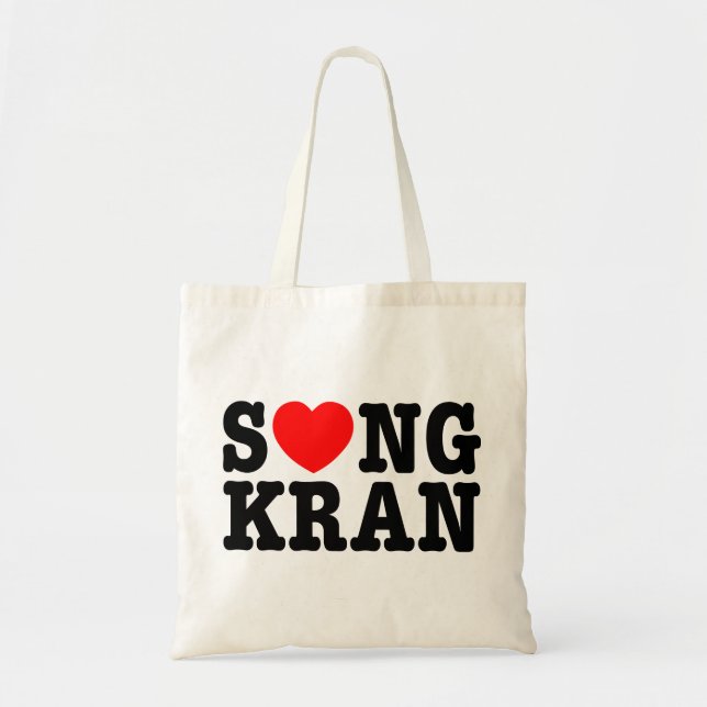Bolso De Tela S ❤ NGKRAN ~ Heart Songkran (Frente)
