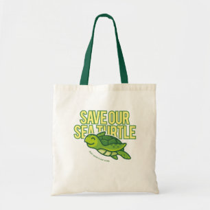 Bolso De Tela S.O.S ahorran nuestra tortuga de mar Totebag