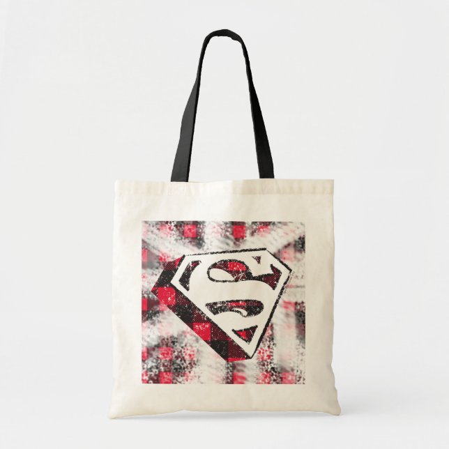 Bolso De Tela S-Shield sobre plaid (Frente)