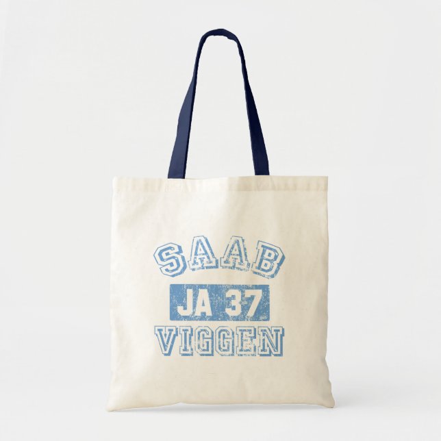 Bolso De Tela Saab Viggen - AZUL (Frente)