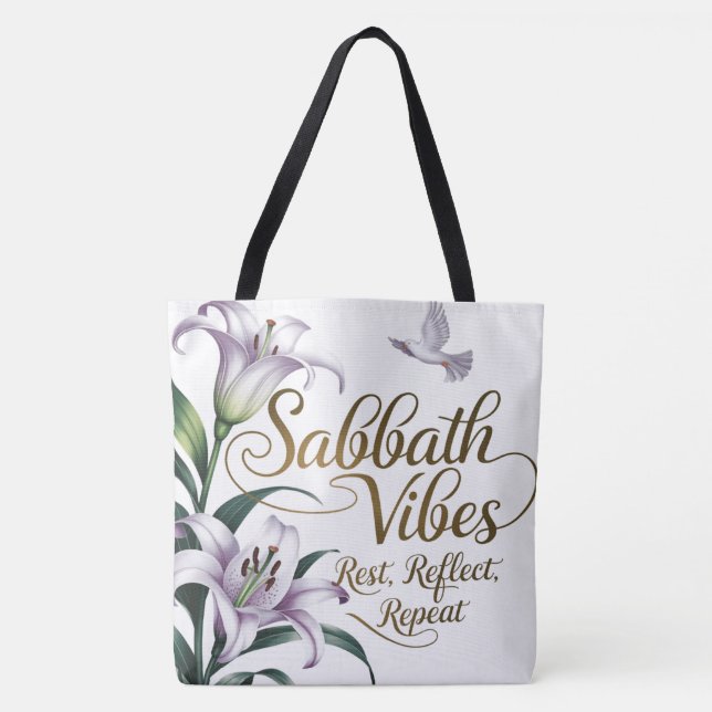 Bolso De Tela Sabbath Vibes Tote Bag (Anverso)