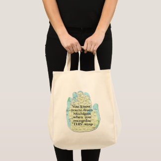Bolso De Tela Sabes que eres de Michigan cuando