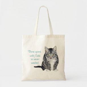 Bolso De Tela Sabiduría de Gatos - Tiempo pasado con Gatos