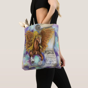 Bolso De Tela Sabiduría de un Pegasus