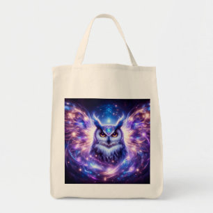 Bolso De Tela Sabiduría Mística Cósmica Búho Espiritual Celestia