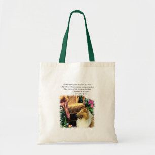 Bolso De Tela Sable áspero de los regalos del arte del collie