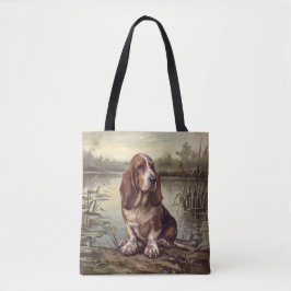 Bolso De Tela Sabueso de Basset