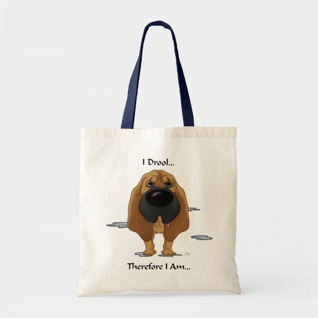 Bolso De Tela Sabueso - Drool… por lo tanto yo estoy. (Frente)