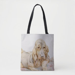 Bolso De Tela Sabuesos antiguos y lindos, cachorros de EJ Detmol