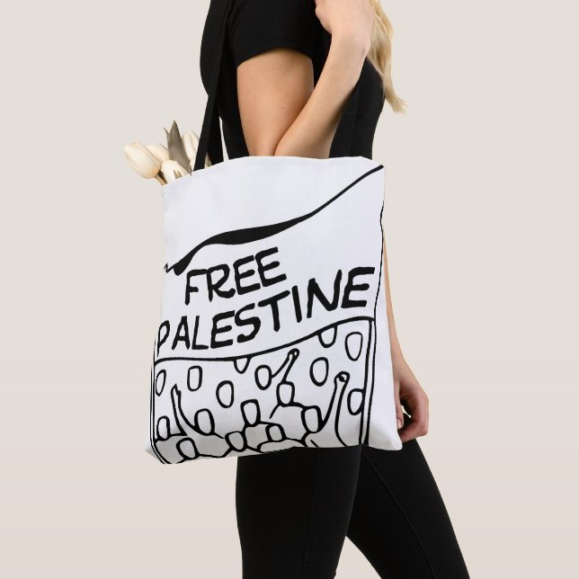 Bolso De Tela   sac de Palestine libre  (Detalle)