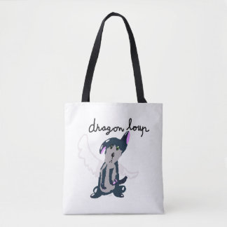 Bolso De Tela sac "Dragon-Loup"
