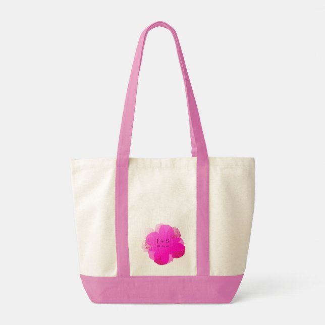 Bolso De Tela Sac Fourre-tout Jumbo Popflower Rose (Reverso)
