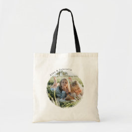 Bolso De Tela  Sac fourre-tout personnalisé photo ronde,texte