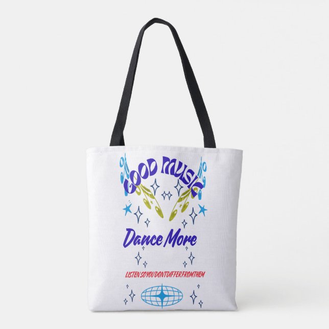 Bolso De Tela Sac, Music Dance (Reverso)