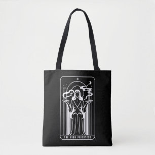 Bolso De Tela Sacerdotisa Alta del Tarot Mujer Fumando Hierba Oc