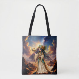 Bolso De Tela Sacerdotisa Celestial de la Pirámide Dorada.