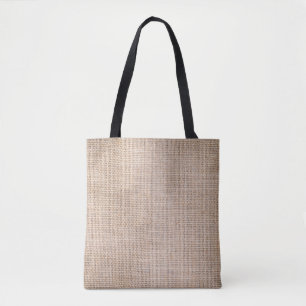 Bolso De Tela Sackcloth hessi, fondo de textura trenzada.