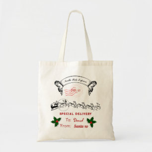 Bolso De Tela Saco editable de Santa