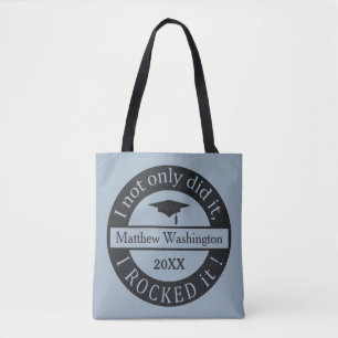 Bolso De Tela Sacos de año y nombres personalizados de graduació