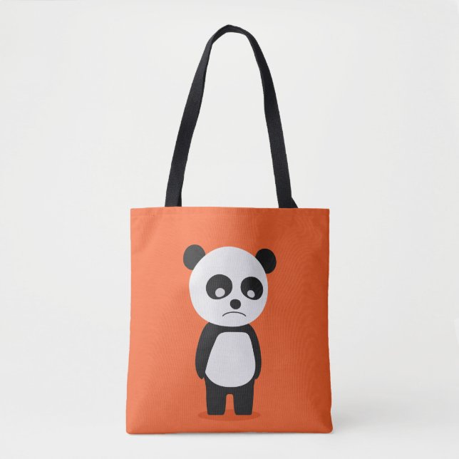 Bolso De Tela Sad Panda (Anverso)