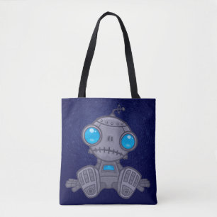 Bolso De Tela Sad Robot