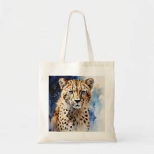 Bolso De Tela Safari Animal Cheetah Watercolor